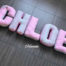 Подушки буквы chloe фото