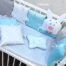 Бортики для детской кроватки "Бирюза" фото